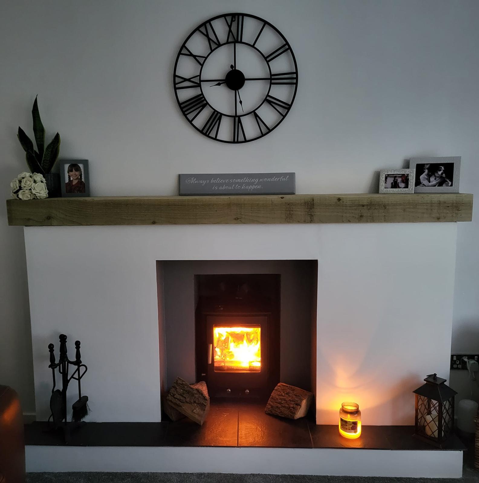 wood burner installation